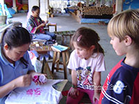 See how to make the famous local handicrafts such as Thai silk, wood carving, silverware, lacquerware and the most famous speciality of this village-umbrella making.