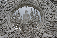 White temple, you can enjoy taking pictures of one of the most beautiful temple in Thailand which its uniqueness in white color 