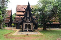 Baan Dam (Black House) in Chiang Rai. This is the house of National artist Thawan Duchanee and is a huge teak hall and several other teak buildings filled with art, the Black 