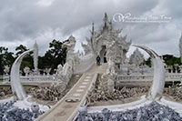 White temple, you can enjoy taking pictures of one of the most beautiful temple in Thailand which its uniqueness in white color 
