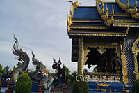 Visit Blue temple (Wat rong suea Tent)