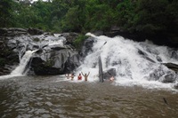 Relax and swim at waterfall