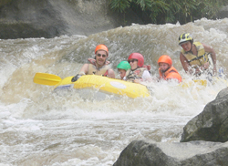Really good fun!! enjoying a white water rafting in Mae Tang river