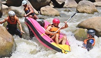Whitewater rafting 10 km. and Water slide