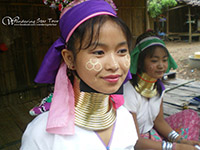 Visit Karen long neck tribe who wear brass neck-ring where you will meet The Karen Long Neck (Padaung) 