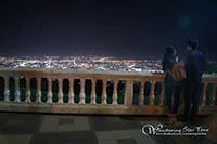Viewpoint; watching the top view of Chiang Mai at night 