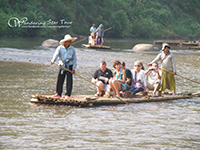Enjoy Bamboo rafting
