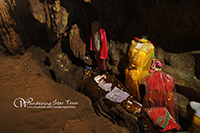 Chiangdao cave where these are Burmese style Buddha images, beautiful stalactites and stalagmites. 