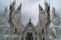White temple You can enjoy taking pictures of one of the most beautiful temple in Thailand which its uniqueness in white color 