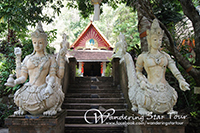 Wat Palad (or Wat Pha Lat) is a temple in Chiang Mai that is tucked away in the heart of the jungle.