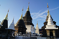Visit a famous the Grand Blue Temple Wat Baan Den