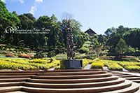 Doi Tung,The botanical gardens known collectively as The Mae Fah Luang Garden,