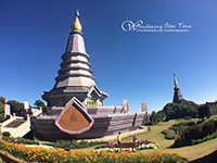 Visit the modern Chedis which are decorated with interesting tiled murals. Phra Mahathat Nophamethanidol and Phra Mahathat Nophol Bhumisiri, Twin pagodas.