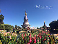 Visit Two beautiful pagodas Phra Mahathat Nophamethanidol and Phra Mahathat Nophol Bhumisiri, pagodas