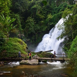 1 day trekking at Doi Inthanon National Park area at Baan Mae Klang Luang and Phadoksiew Waterfall (Private Tour)