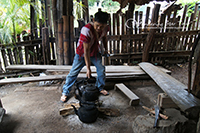 Baan Mae Klang Luang makes their own coffee within their Karen Village community